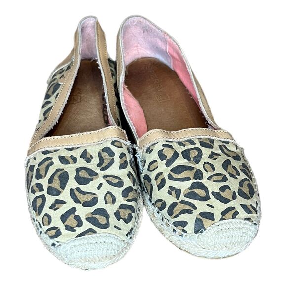 Sperry Top-Sider Women's Shoes Size 8.5 M Espadrilles Brown Cheetah Print - Picture 3 of 6
